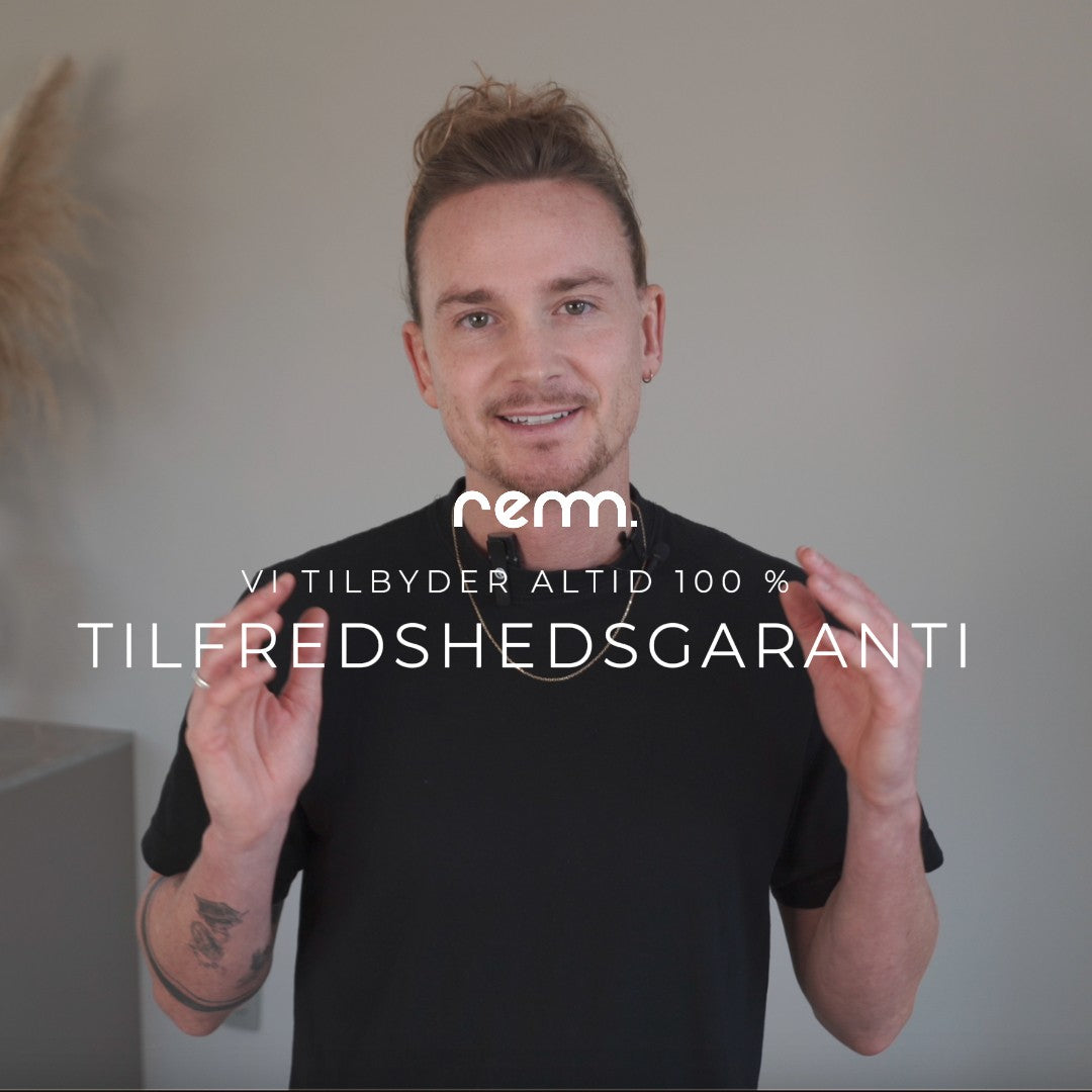 Ladda video: Du får altid 100 % tilfredshedsgaranti, når du handler hos remm.
