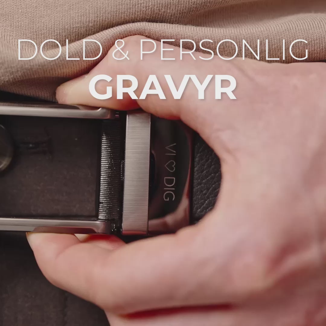 PRESENTSET #2 – 2 x Läderbälten med personlig gravyr