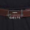 Video af vores mørkebrune læderbælte uden huller fra remm.
